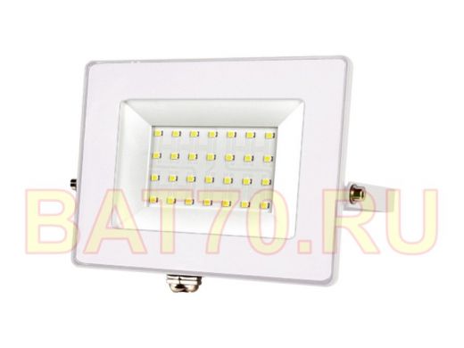 Прожектор светодиодный  30W, Smartbuy-30W/6500K/IP65 (SBL-FLWhite-30-65K) SMD White