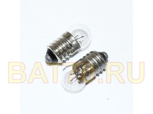 Лампа    2.5V/0.07A  МН E10/13 резьба, Россия