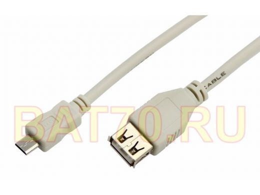 Кабель микро USB (AM/microBM)  0.2 м R18-1161  (OD:4.5MM)