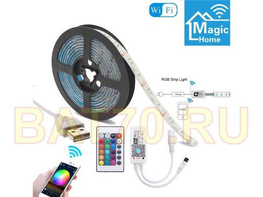 Огонек OG-LDL18 RGB светодиодная лента 1м (WI-FI,USB)