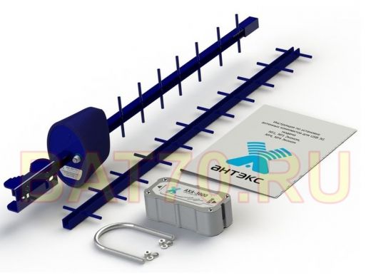 Антенный комплект 3G №4 Эконом (АХ-2017Y, адаптер АХА-3000 F-female 75 Ом)