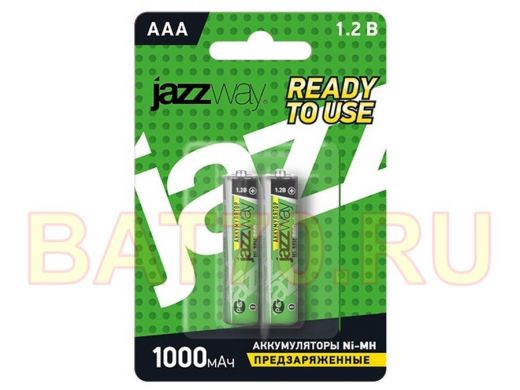 Аккумулятор  ААА 1000 mAh 1,2В  JAZZway Ni-Mh BL-2 (цена за 1 элемент)