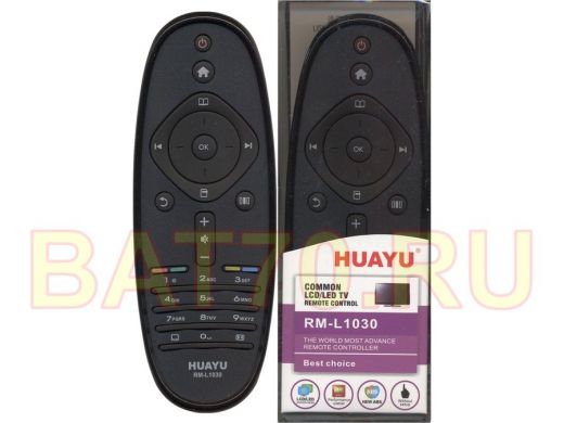 Телевиз. пульт HUAYU (for PHILIPS) RM-L1030 (2543) в корпусе RC 2422 5490 2543