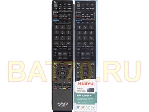 Телевиз. пульт HUAYU (for SHARP) RM-L1026  в корпусе GA841WJSA  универсальный для LCDTV