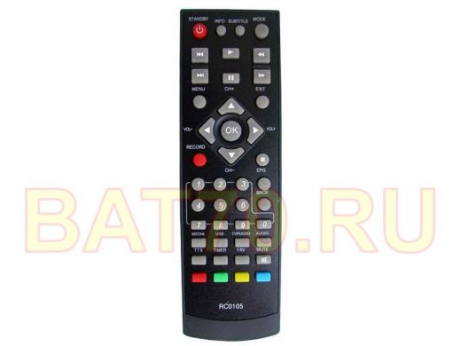 Пульт BBK RC0105 "PLT-20446" DVB-T2 (STB-105) ic HD (HRM1303 код 059)