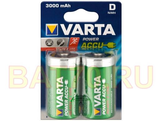 Аккумулятор 3000 mAh HR20  Varta  D Ready2Use BL-2