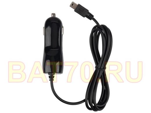 Автозарядка в прикуриватель microUSB (АЗУ) (5 V, 1000 mA) шнур спираль 1.2 м черная REXANT