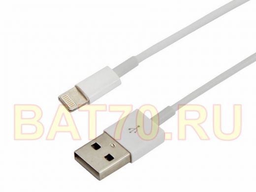 Шнур USB / Lightning (iPhone) REXANT, ОРИГИНАЛ (чип MFI) 1 м белый