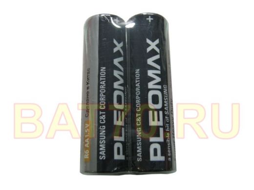 Батарейка R6  Pleomax (блистер:2шт, в коробке: 24шт) (цена за 1 элемент)