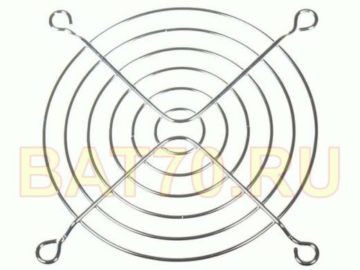 Решётка вентилятора: 92 х 92 мм (6 колец, 4 отв, метал, хром) K-G09A06-4HA