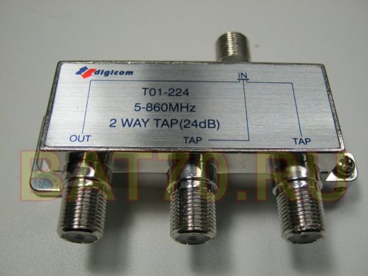 Ответвитель на 2 вых. 24db T02-2/24 (T01-224)  40-2150 MГц спутниковые