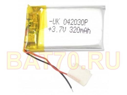 Аккумулятор универсальный 4/20/30мм (3.7v) 320mAh