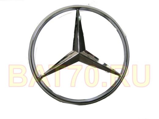 Эмблемма пластик в п/э знак MERCEDES хром 9x9 см 