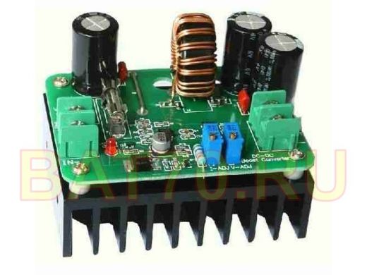Модуль DC-DC повышающий вход 10-60В выход 12-80В с регулятором тока до 10А, 600Вт  