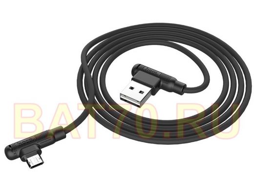 Кабель микро USB (AM/microBM)  HOCO X46 USB 2.4A HOCO Черный (microUSB) 1м