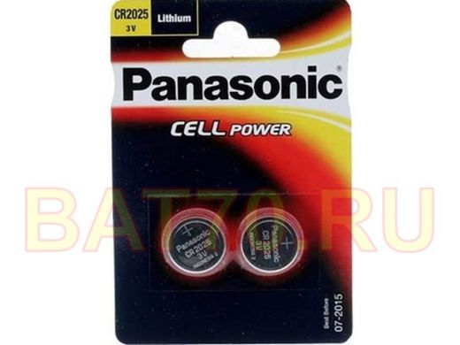 Элементы питания  CR2025  Panasonic Power Cells 