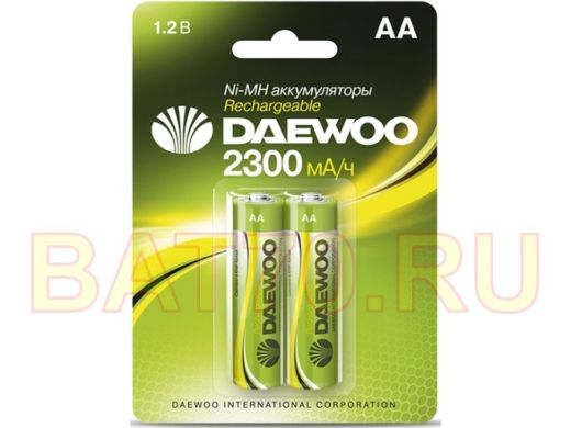 Аккумулятор AA 2300 mAh 1,2В Daewoo Ni-Mh BL-2 (цена за 1 элемент)